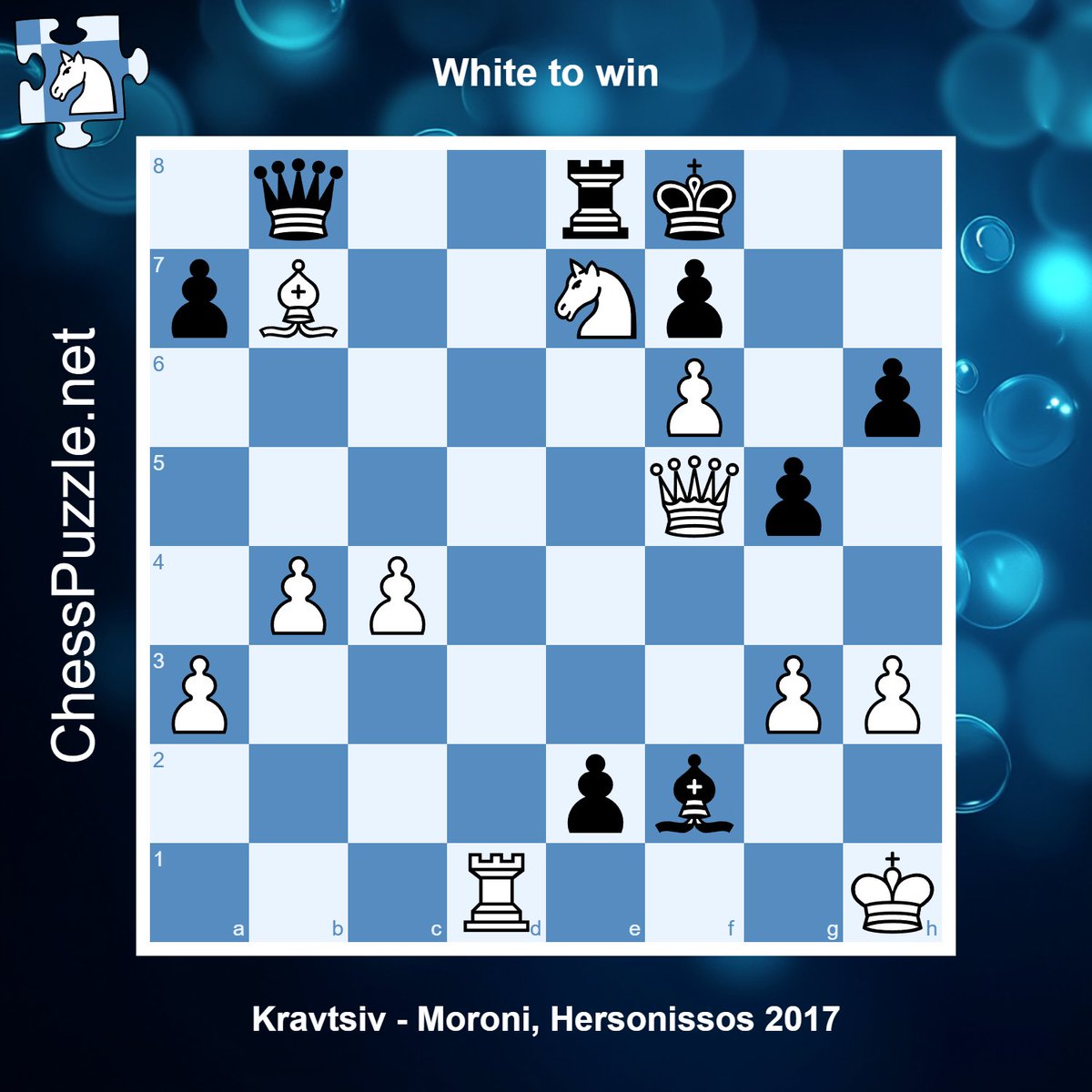 A remarkable position with an incredible solution: 
chesspuzzle.net/Puzzle/153908
Video by <a href="/DanielKingChess/">Daniel King</a>: youtu.be/ksV4WGmzKiU