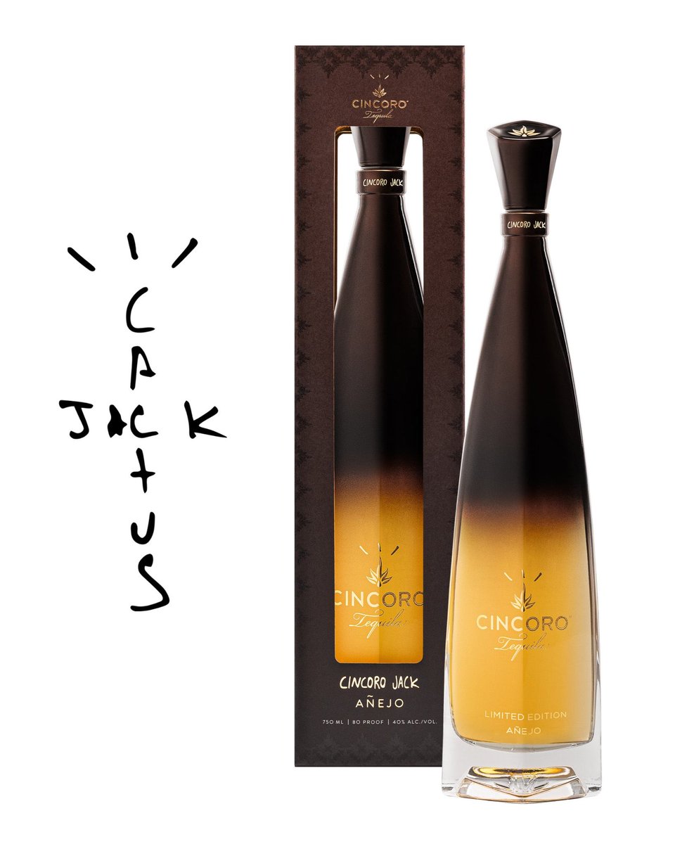 Ovrnundr's tweet image. Travis Scott x Cactus Jack x Cincoro Tequila (2025) 🌵🥃

Handpicked by Travis Scott and Michael Jordan, made with a batch of añejo tequila

- Limited edition bottles ($150)