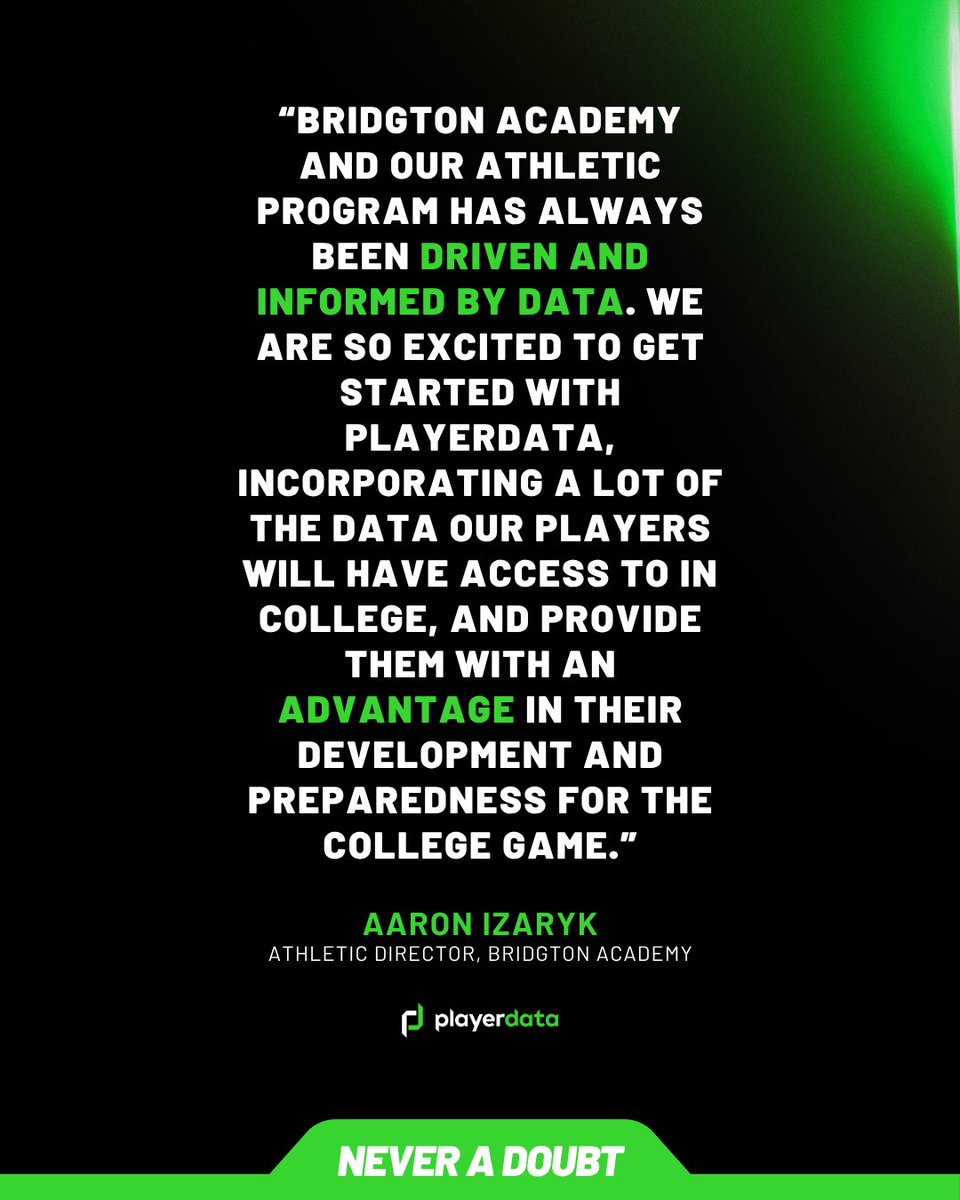 PlayerData's tweet image. .@BridgtonAcademy basketball has a rich tradition of excellence — @NEPSAC AAA championships and producing countless Division I and professional players. We’re thrilled to welcome them to the PD family and excited to help support this incredible program. Let’s go. 🐾 #NeverADoubt