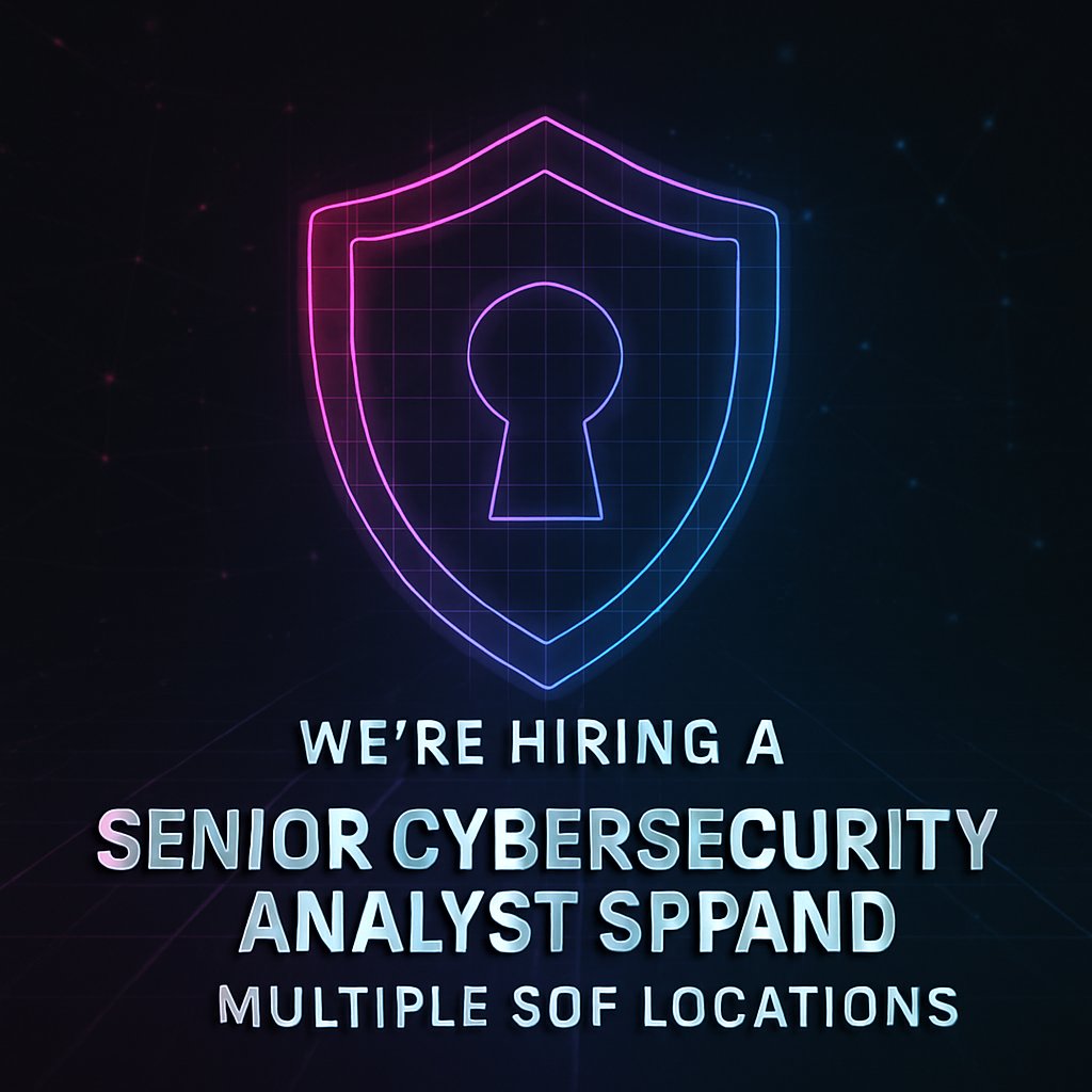 USfalcon_Inc's tweet image. Join us as a Senior Cybersecurity Analyst supporting USSOCOM and SOF across multiple bases. Defend what matters most in the digital domain. Apply now: ow.ly/ewU350XpLIR

#CyberSecurity #DefenseJobs #SOFSupport #MissionReady #TechCareers