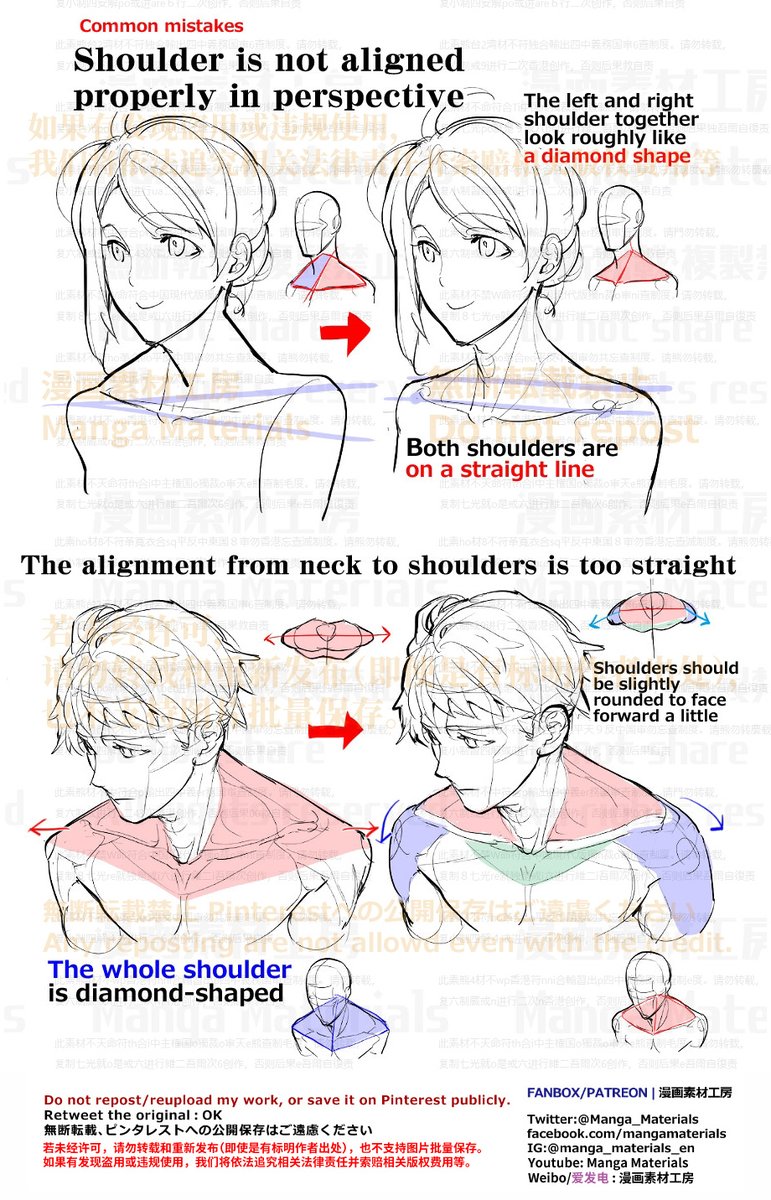 MangaMaterials2's tweet image. PERSONAL NOTE: Neck and Shoulder Area

Structure of the shoulder basics
Patreon
patreon.com/posts/structur…
FANBOX
mangamaterialsen.fanbox.cc/posts/308037

Shoulder : Summary of the common mistake and the correcting method
Patreon
patreon.com/posts/shoulder…
FANBOX
mangamaterialsen.fanbox.cc/posts/442904

#arttutorial