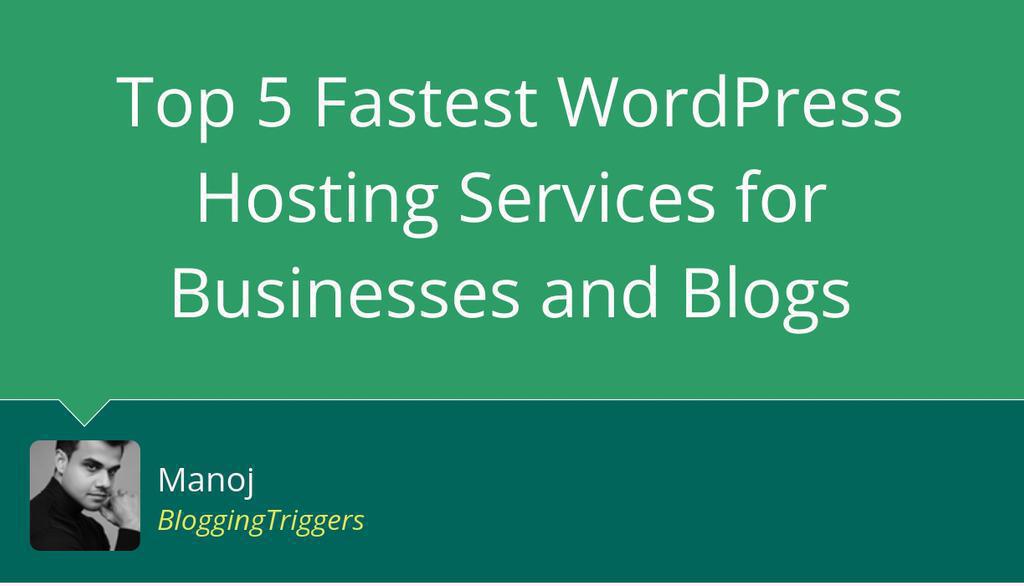 TriggerBlogging's tweet image. Thinking about switching hosts? Before you do, check out our list of the Top 5 Fastest WordPress Hosting Services—because every second counts when it comes to growing your business or blog!

Read more 👉 lttr.ai/Ai2yg

#Hosting #WordPressHosting #Business