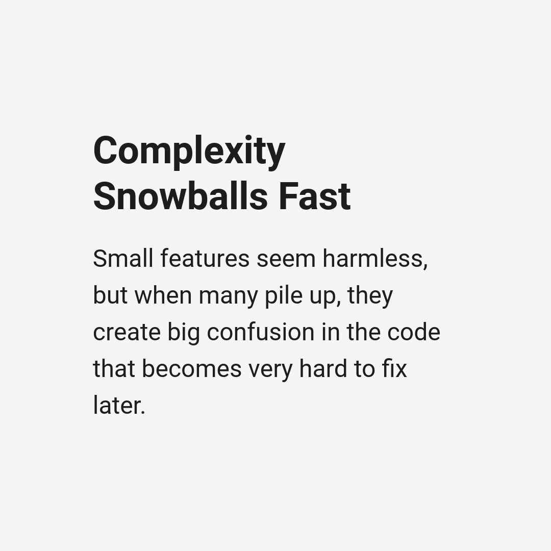 kamranriyazw's tweet image. Example:

A simple login page becomes messy when you keep adding “just one more thing” — OTP, social login, themes, analytics — until everything breaks.

#SoftwareEngineering