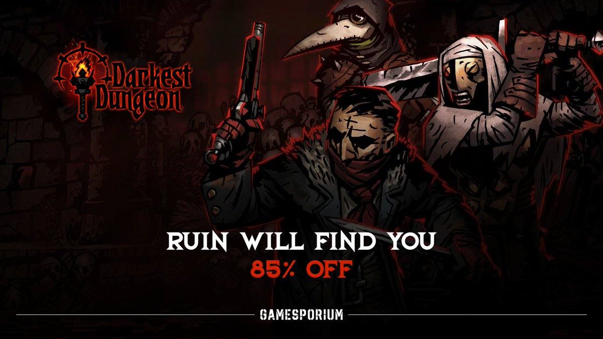 gamesporium's tweet image. 💀 Darkest Dungeon® is now 85% OFF on Gamesporium!
Face terror, stress, and the abyss in this legendary gothic RPG 👇 
👉 Get it here: gamesporium.com/products/darke… 

#DarkestDungeon #TurnBasedRPG #GothicHorror #StrategyGames #IndieGames #PCGaming #Gamesporium #Sale