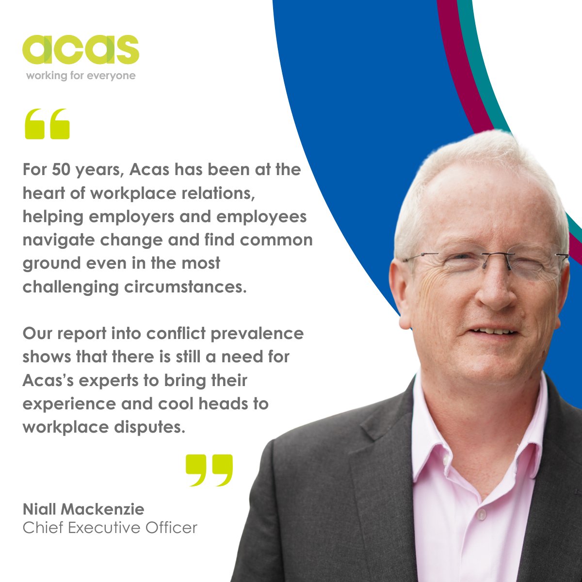 acasorguk's tweet image. To coincide with our 50th anniversary, we’ve launched our new research showing that almost half (44%) of working age adults in Britain experienced conflict at work in the past 12 months. Read more 👇 acas.org.uk/acas-marks-50t…

#NewResearch #EmploymentLaw #HR #Policy