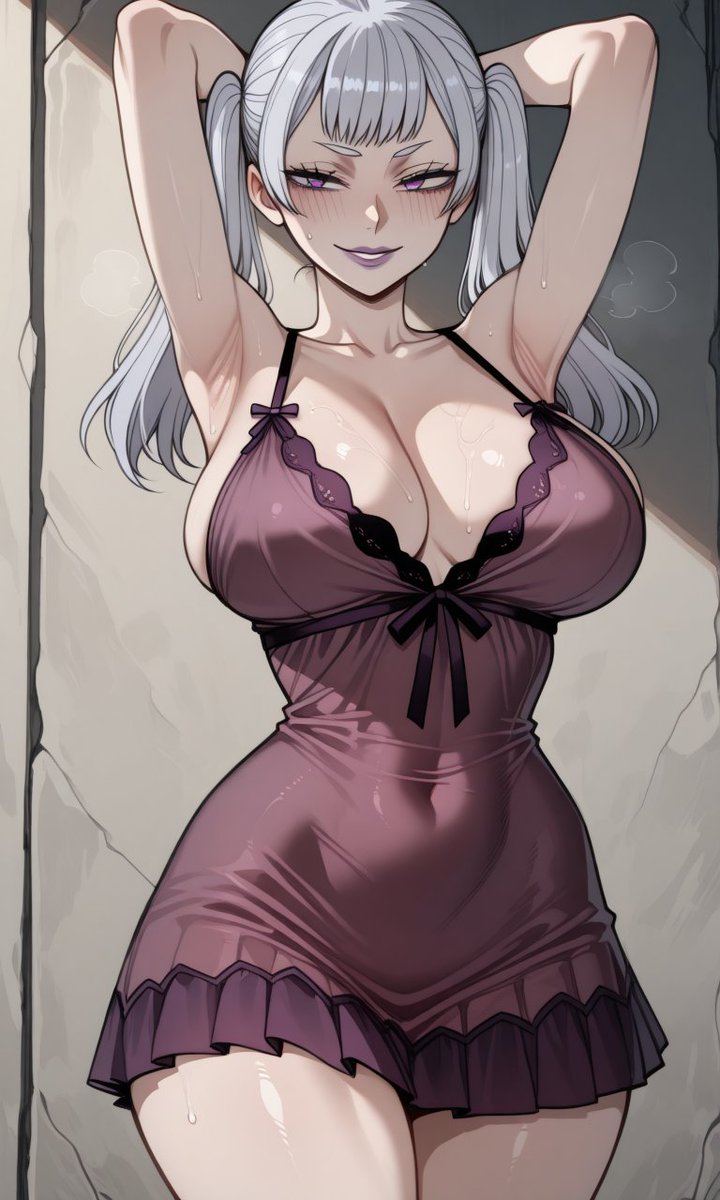 KLastaroth's tweet photo. This work was created with the assistance of artificial intelligence and  inspired by the style of Ratatatat74. I acknowledge and respect the rights over the original style. Noelle Silva, your dominant gf... 
P2
#NoelleSilva #BlackClover #AI https://t.co/hLu8GOu1dq