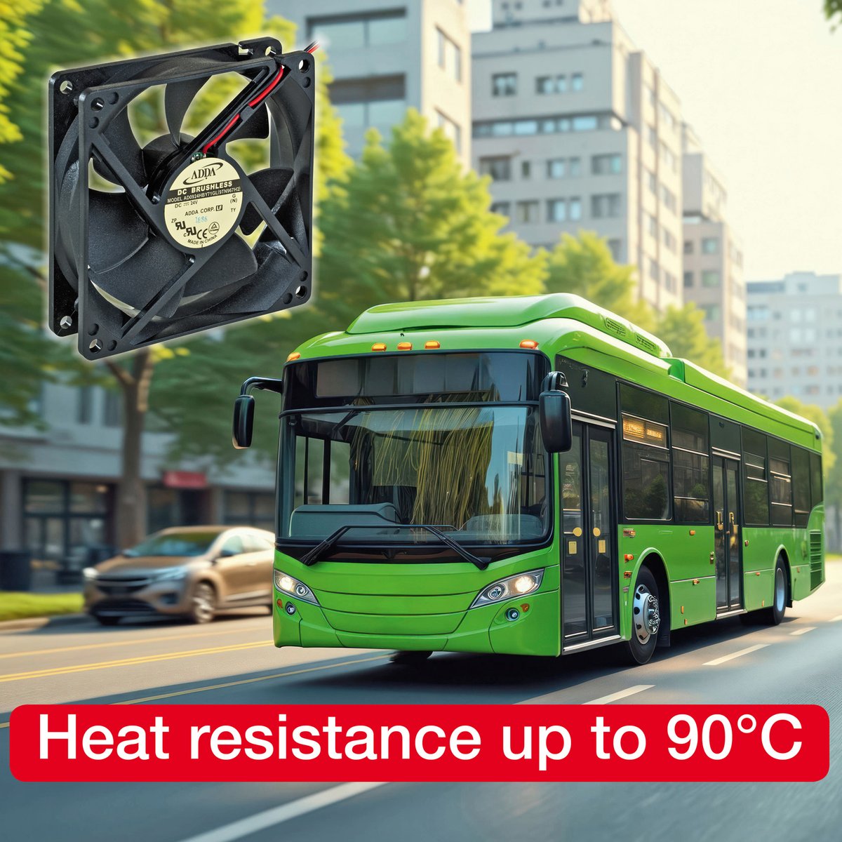 SEPAEUROPE's tweet image. The AD0924HB axial fan, designed for reliable bus air conditioning and for many other applications. sepa-europe.com/en/2025/11/18/… #electronics #embeddedsystem #cooling #thermalmanagement