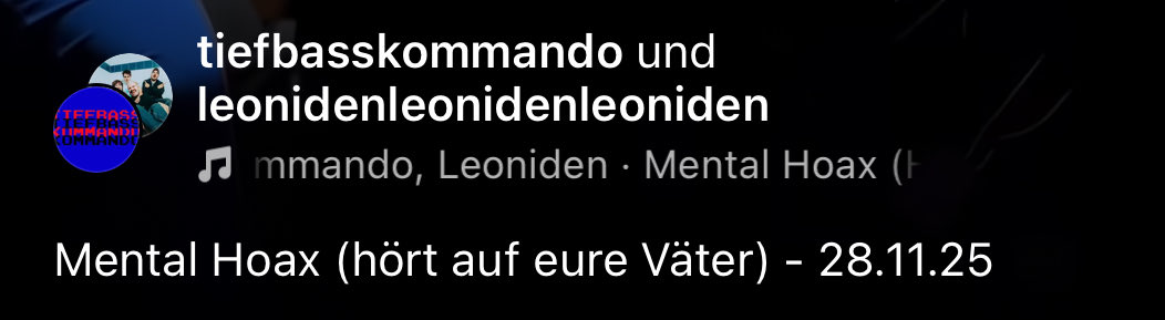 nächsten freitag banger mit tiefbasskommando 🙂‍↕️🤘🏻🩷