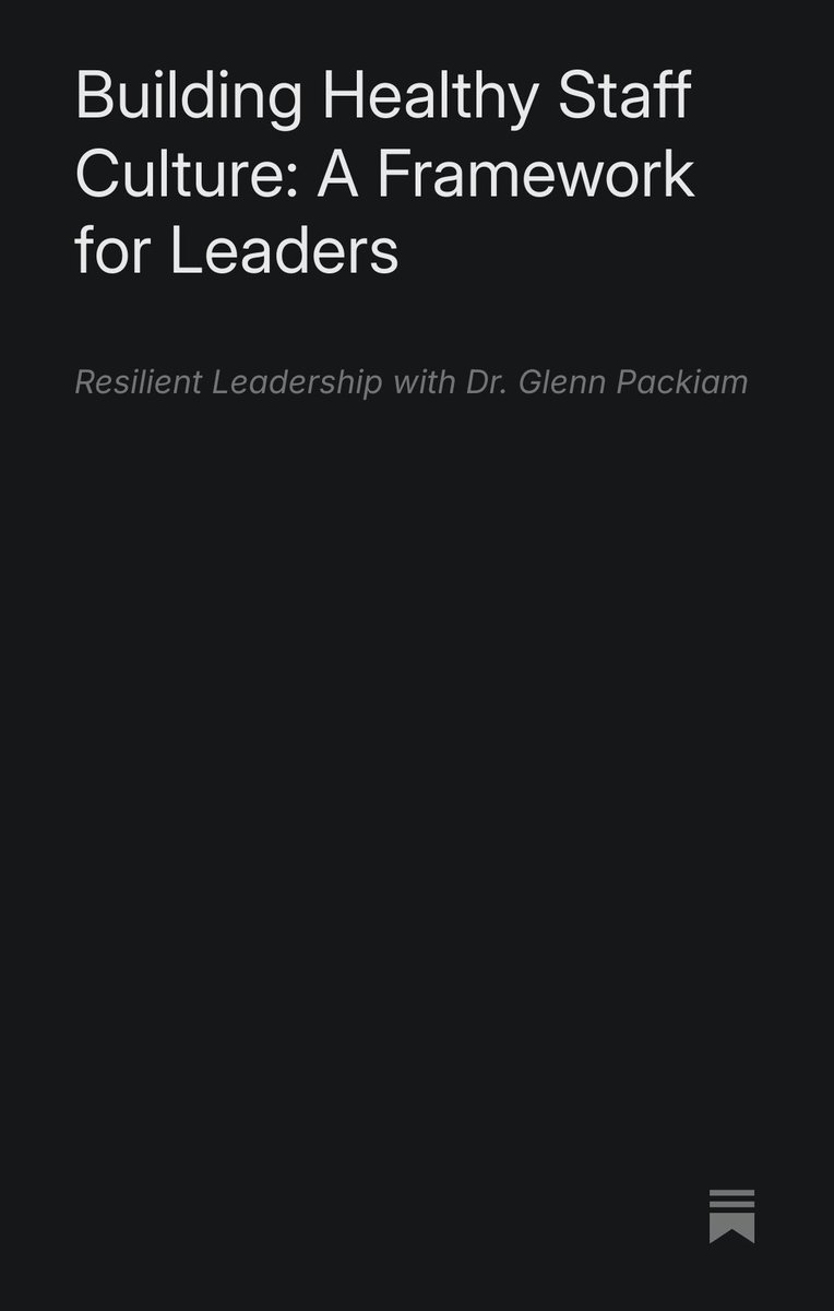 Our latest episode of The Resilient Pastor Podcast is all about creating a healthy staff culture. <a href="/richvillodas/">Rich Villodas</a> <a href="/SHoddeMiller/">Sharon Hodde Miller</a> and I share frameworks, practices, and stories from our contexts, and then Jenni Catron shares her insights from her consulting work. 

I’ve outlined a