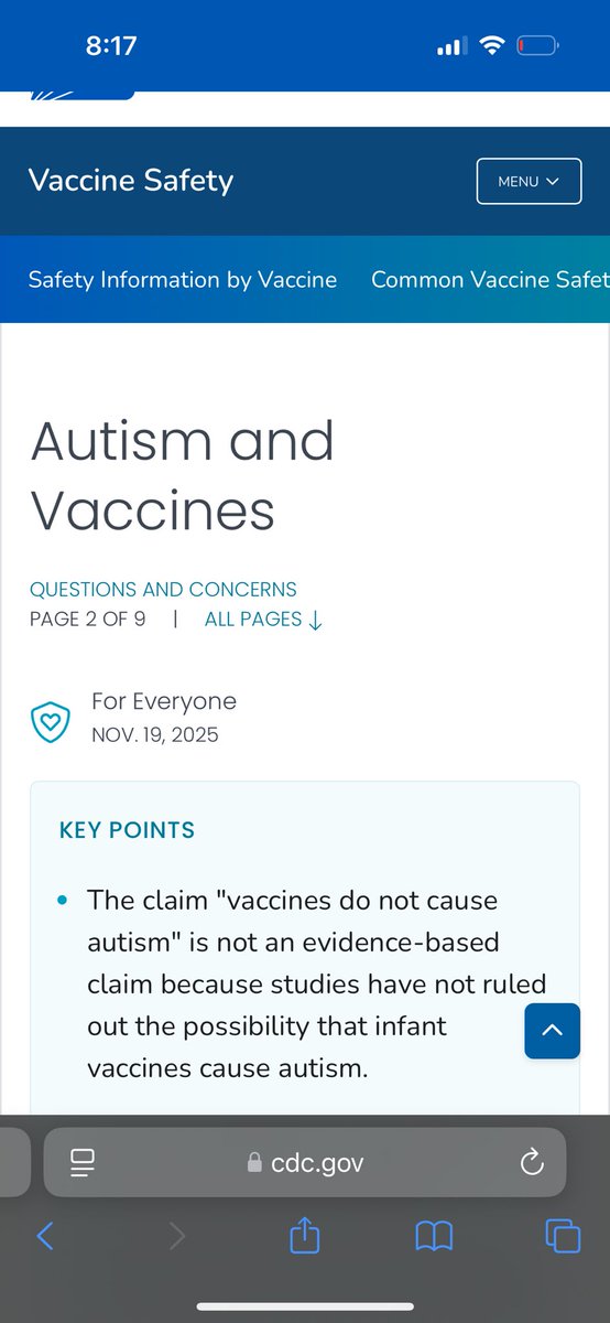Im not only a paramedic but im also a father of an autistic child. I witnessed my own son mentally decline after taking childhood vaccines. 

This CDC information needs to be posted in every pediatricians office. NOW! 

And any pediatrician still claiming  vaccines are safe needs