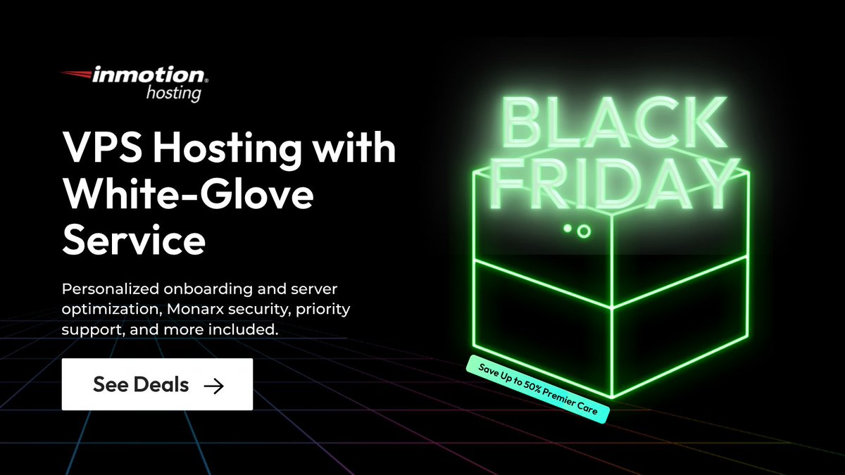 inmotionhosting's tweet image. 🚀 Power up your website with Premier Care and SAVE💸
Premium VPS plans offer white-glove server set up, advanced expert assistance, security monitoring, and more. 💼✨ 

Upgrade your online presence today 👉 bit.ly/4piSjnF 

#VPS #WebHosting #ScaleSmart #HostingDeals