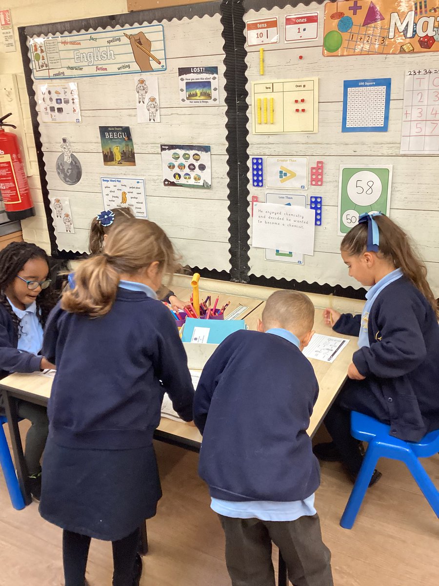 In Science, we learnt about the famous inventor Charles Macintosh🧑‍🔬 We had to go to each table to learn an important fact about the inventor and write it down on our fact file🥼🧬 <a href="/ScienceStEliz/">Science-StElizabeth's</a>