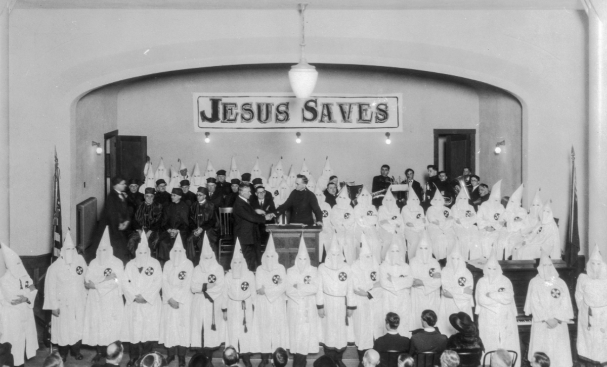 The KKK often met in churches, also.