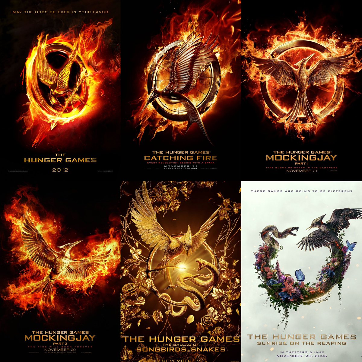 FilmUpdates's tweet image. ‘The Hunger Games’ franchise.

From 2012 to 2026.