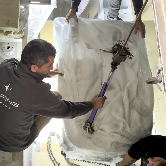 BC60 Construction Milestone

Twin engines installed on our first BC60 expedition catamaran — engineered for efficient, long-range cruising. Next: shaft, propeller, and steering systems.

Read more: beringyachts.com/bering-bc60-ca…

#BeringYachts #BeringBC60 #CatamaranConstruction