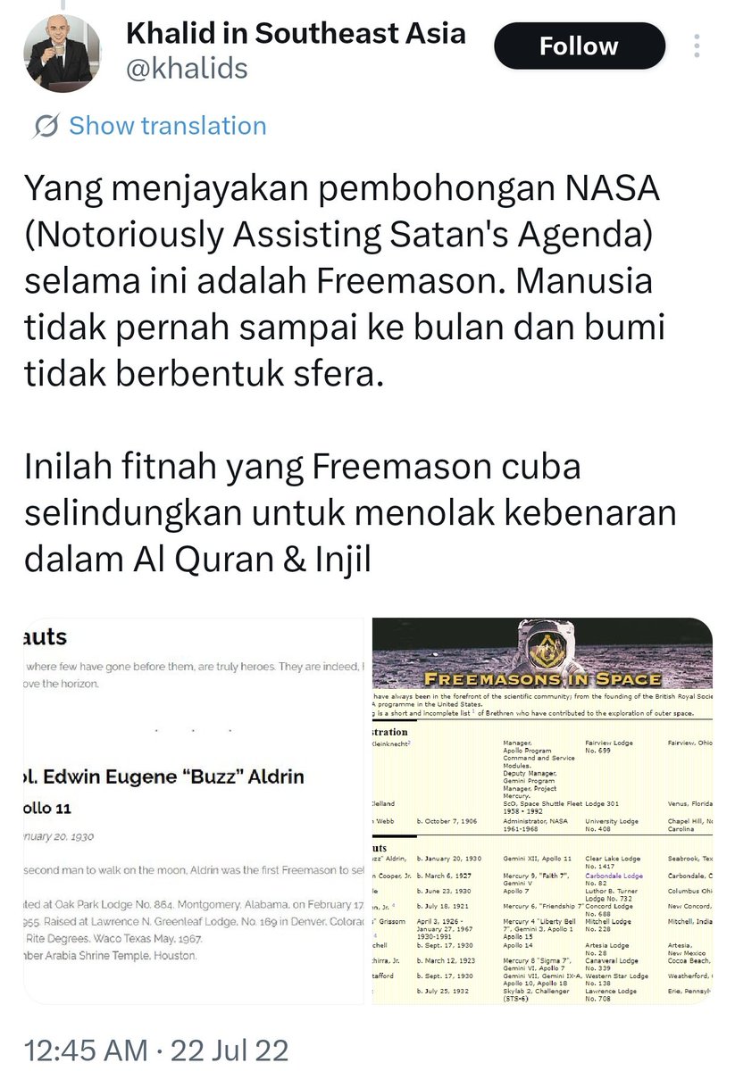Kalau mamat ini borak, korang angguk kan jelah. Cuba tanya dia dulu, bumi bentuk apa🤣.