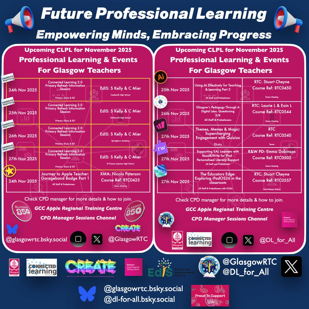 📢The fairy lights are creeping into classrooms, the copier’s having an existential crisis, and your inbox is basically a festive avalanche of Christmas fairs and staff nghts out! But there’s still seriously good CLPL on offer before December takes over. No fluff. Just practical,