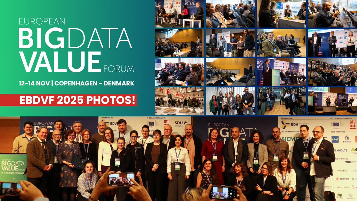 BDVA_eu's tweet image. 📸#EBDVF25 unfortunately ended 😢, but here are our photos🎉👉flickr.com/photos/2039265…

👧🧒&amp;gt;470 participants during 3 days
✅53 partners &amp;amp; sponsors
☑️ 24 exhibition booths
🎙️&amp;gt;180 speakers
📢8 plenary sessions &amp;amp; 35 parallel sessions

EBDVF 2025 overview👉bdva.eu/news/ebdvf-202…