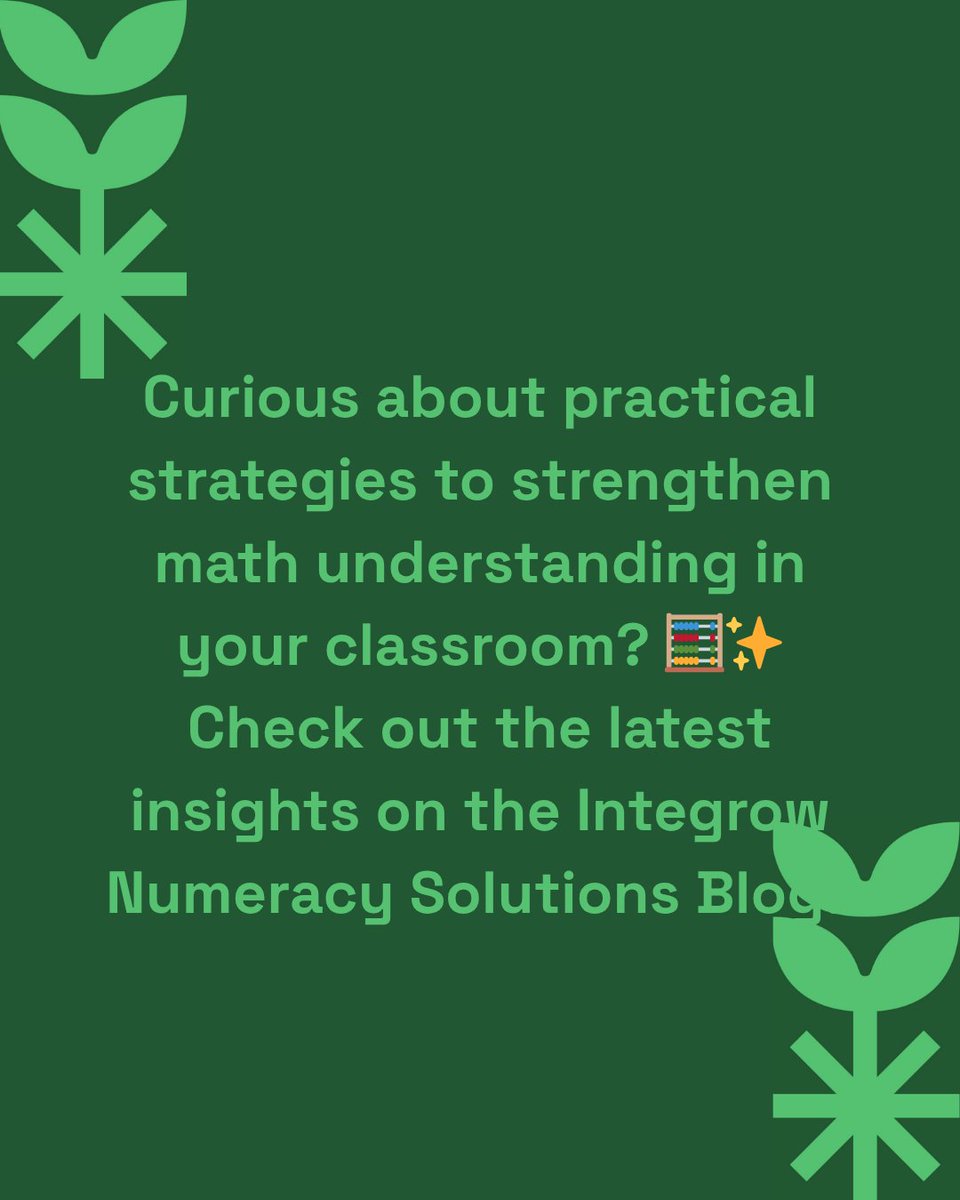 integrowmath's tweet image. As students progress, math becomes more complex, time feels limited, and it can be difficult to maintain meaningful number sense while meeting grade-level standards. 

integrowmath.org/blog/extend-nu…