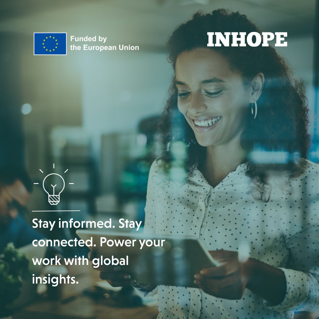 You're not alone in this fight! Every quarter, INHOPE connects you with stories, strategies, and solutions from hotlines and partners worldwide. Get the resources that strengthen your work, and the inspiration that reminds you why it matters. Subscribe👉 ow.ly/AtQn50XoqLB
