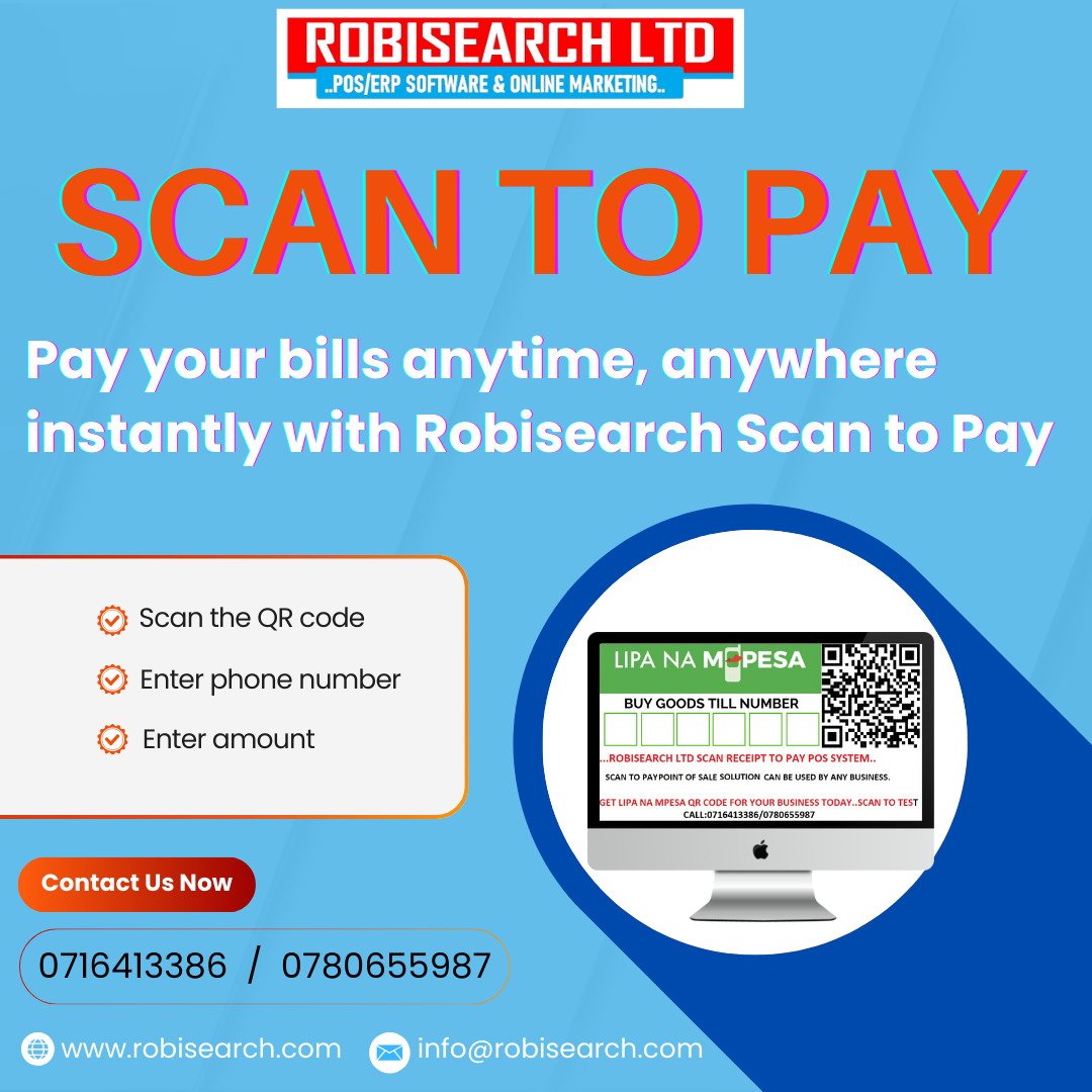 RobisearchICT's tweet image. Don&apos;t let you customers Queue!

Manage Your Restaurant from Orders,Billing to Inventory &amp;amp; Reporting etc📞0716413386 to get the best POS System in Kenya with scan to pay option 

#MUFC Ian Wright Pogba Sanchez Chelsea Arsenal Martin Odegaard Nottingham Forest