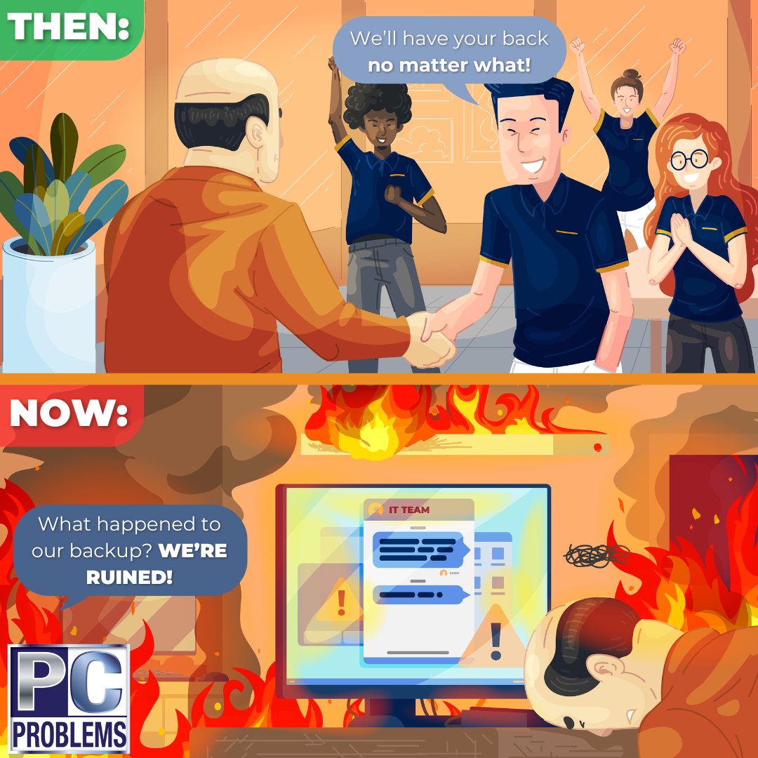 pcproblems_nj's tweet image. Tired of tech promises that go up in smoke? 🔥 Get real, reliable IT support you can count on. Schedule a free meeting with pcproblems.com for results that actually deliver.

#PCProblems #ITSupport #DataBackup #BusinessContinuity #TechSolutions #ManagedIT #Cybersecurity