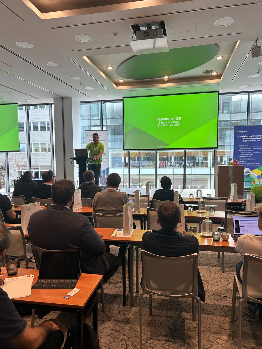 FlowmonNet's tweet image. We’ve just wrapped up Progress Flowmon Customer Day in Prague — an exclusive event for our customers focused on network visibility, cybersecurity and real-world use cases.

🙏🏻Thank you to everyone who joined, shared feedback and made it a great day.