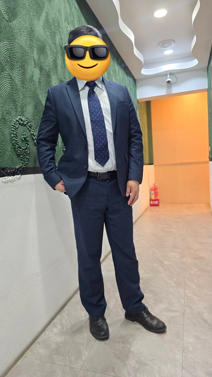 這天氣穿上整套西裝非常合適