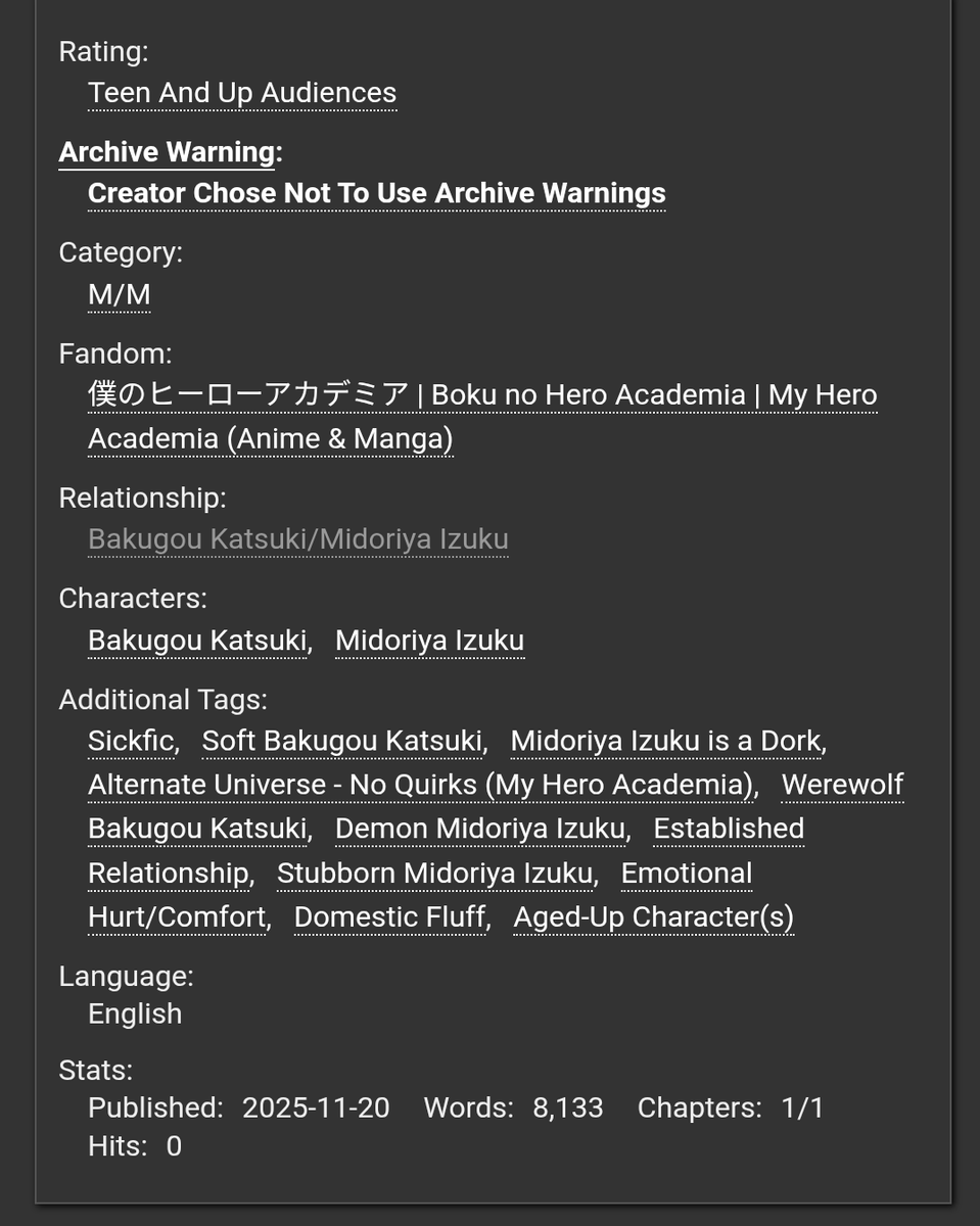 what's this a new bundie fic, say it ain't so! #bkdk 

Izuku gets sick and Kacchan kicks down his door so he can take care of him, by any means necessary

A comm for <a href="/taintedpickles/">Neen 🐰</a>, thank you for letting me play around in your AU!!

🔗👇