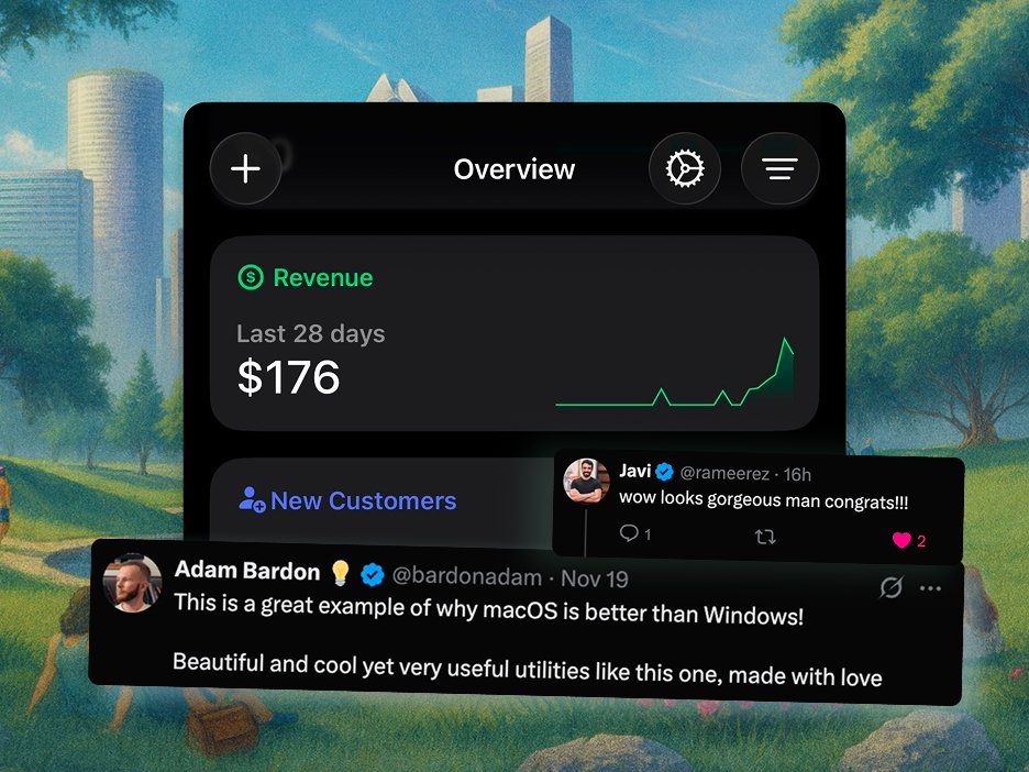 Meu primeiro aplicativo para Mac rendeu algum dinheiro! 🥳

 Embora provavelmente não vá pagar minhas contas, é muito le