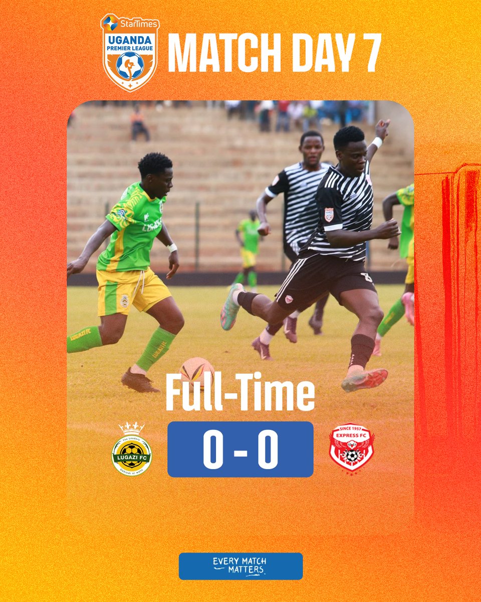 UPL's tweet image. Full-Time! ⏰

Lugazi FC 0-0 Express FC

#LUGEXP | #StarTimesUPL