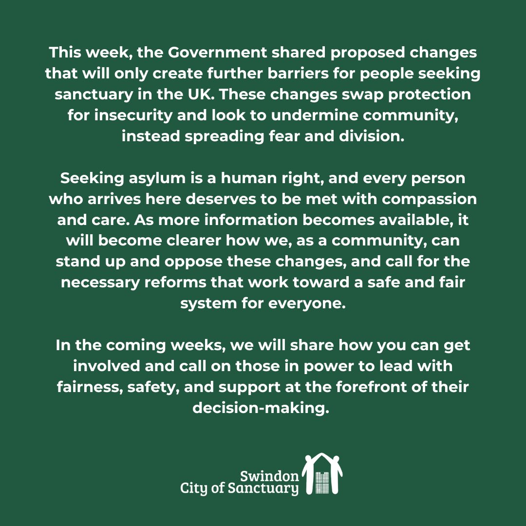 Swindon City of Sanctuary tweet media