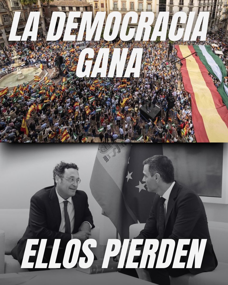 ppandaluz's tweet photo. Hoy la democracia gana en España con la condena del Supremo al fiscal general del Estado.

Sánchez, pide perdón y dimite. https://t.co/3YHaObKqSd
