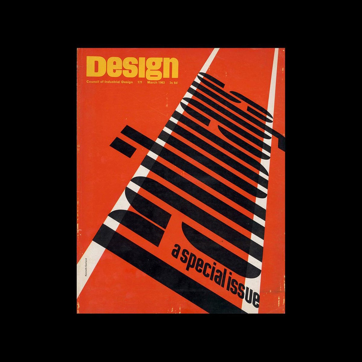 DesignReviewed's tweet image. Design, Council of Industrial Design, 171, March 1963. Cover design by Ken Garland #kengarland designreviewed.com/artefacts/desi…