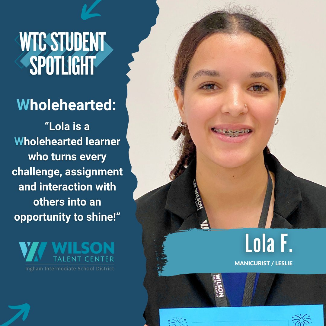 🌟 Student Spotlight: Lola F. 🌟
Lola is a wholehearted learner who turns every challenge, assignment, and interaction into an opportunity to shine! Her positivity and dedication inspire everyone around her. 
#StudentSpotlight #InghamImpact