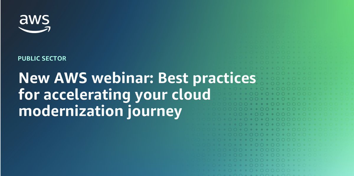 AWS_Gov's tweet image. 🤔 Managing tight budgets while maintaining critical services? Learn how fellow public sector organizations are successfully modernizing with cloud technology.

Join AWS migration expert Amy Wilson &amp;amp; the AWS Enterprise Strategy Group&apos;s Scott Sinclair to discover proven strategies…