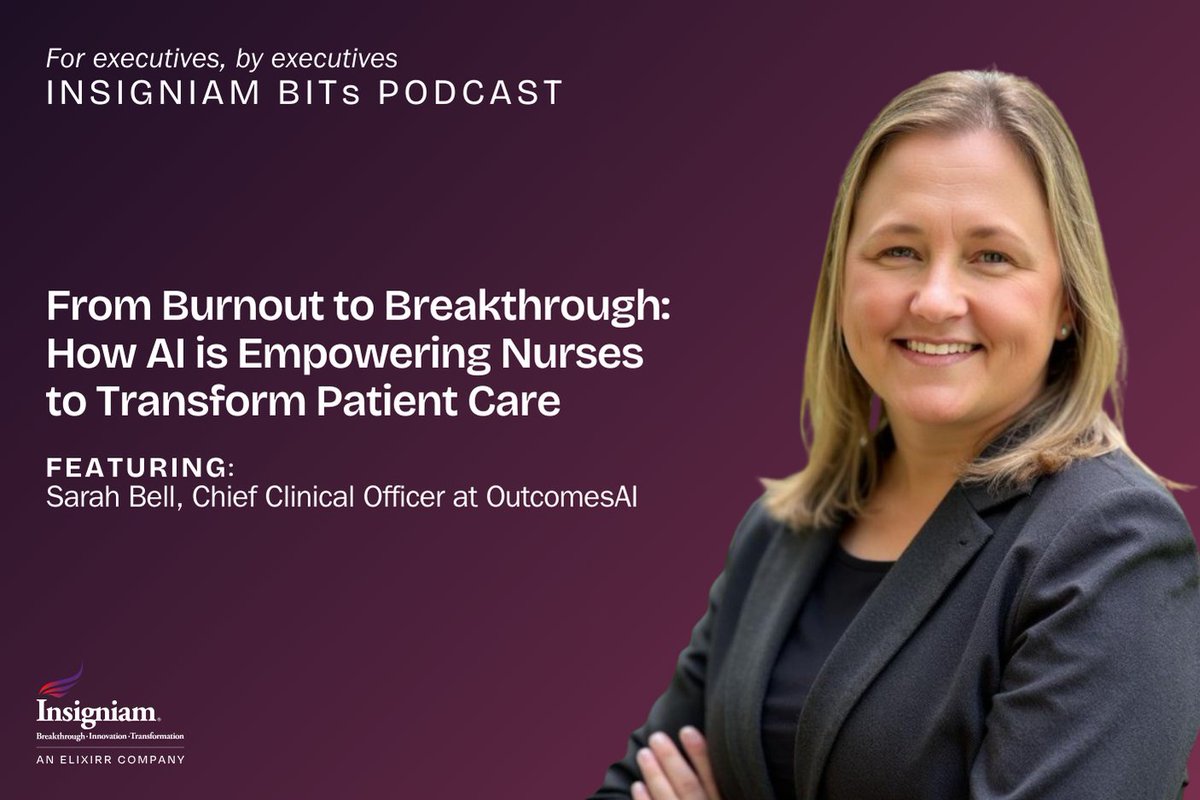 Sarah Bell, Chief Clinical Officer at OutcomesAI, discusses how advanced language models are driving better clinical decision-making, supporting frontline teams, and shaping the future of patient outcomes.

Listen now: hubs.li/Q03T8C-m0