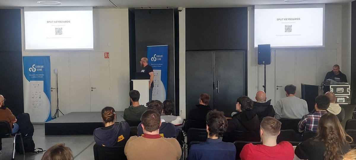 codeursenseine's tweet image. ⌨️ Autonomie + DIY : Benjamin Legrand nous raconte pourquoi fabriquer son propre clavier mécanique peut être geniale — ou complètement fou. #Codeurs2025