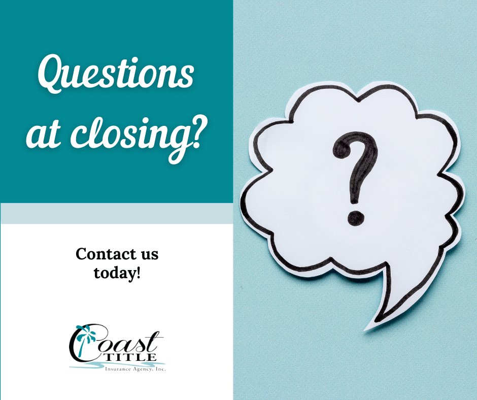 CoastTitle's tweet image. 💬 Questions at closing? We explain everything clearly, so you walk away confident and protected.
 #CoastTitle #ClientSupport #CoastTitle