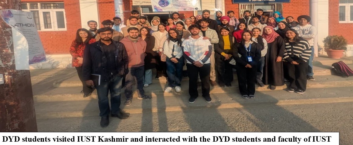 smvduofficial's tweet image. The students enrolled in the Design Your Degree (DYD) program from first and second year at Shri Mata Vaishno Devi University (SMVDU) undertook a week-long educational visit to several academic and research institutions across Kashmir.