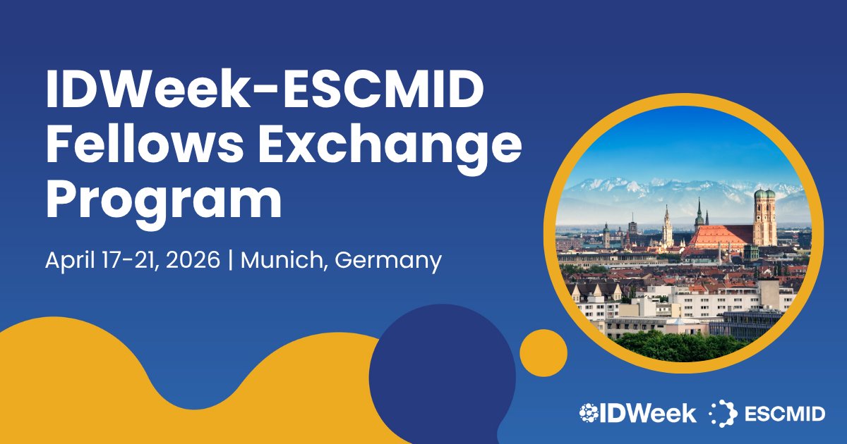The call for cases to participate in the IDWeek-<a href="/ESCMID/">ESCMID</a> Fellows Exchange Program is open! 2 US-based fellows will be selected to participate in the Clinical Grand Rounds session at ESCMID 2026, April 17–21, in Munich, Germany.

Submit your case by Dec. 17: abstractscorecard.com/cfp/submit/log…