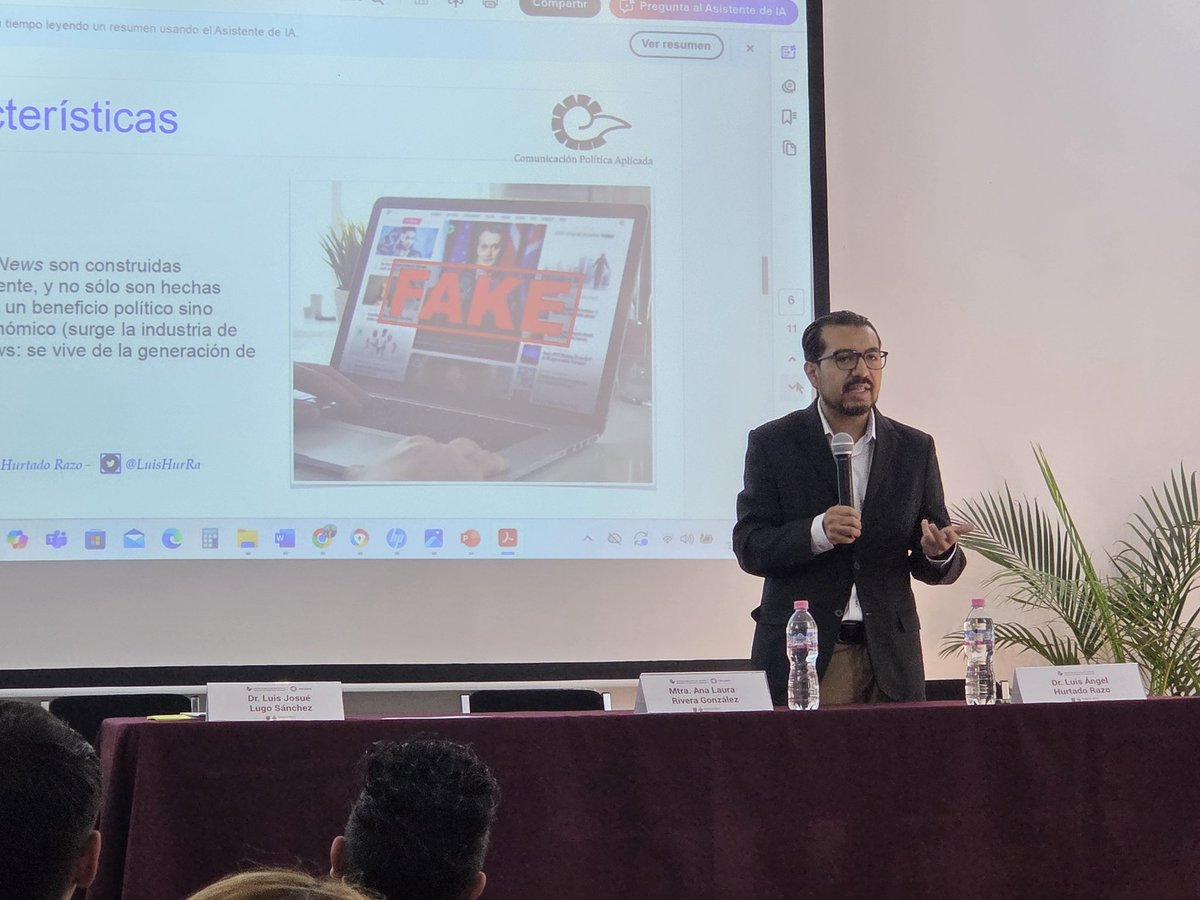 Fue un verdadero deleite coincidir con ustedes y presenciar su profesionalismo estimados <a href="/LuisHuRRa/">Luis Ángel Hurtado Razo</a>  y <a href="/josuelugo/">Luis Josue Lugo</a>

Su claridad para comunicar los desafíos de la inteligencia artificial y las fake news inspira y marca diferencia.

¡Un honor tenerlos en la MTM 2025!