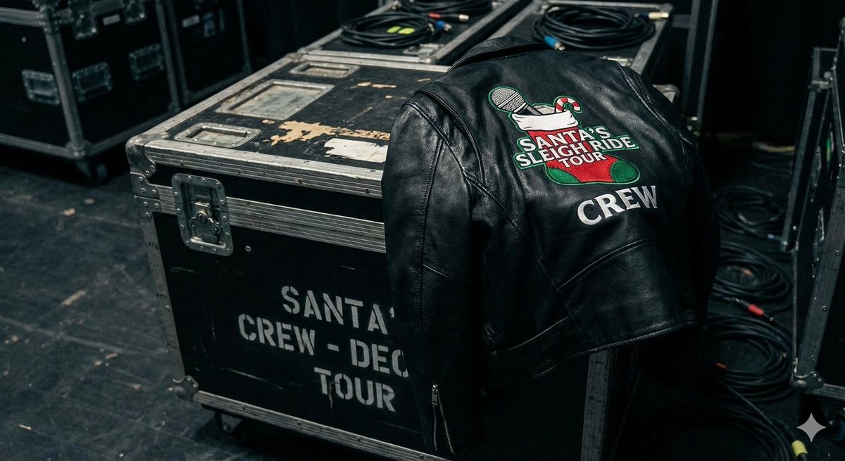 5)作为创意伙伴,协助你绘制故事板,构思创意。
它非常擅长说“是的,而且……”——即使你一开始说的是比较模糊的话。
我告诉它我想讲述一个圣诞老人以说唱歌手身份巡演的故事。它想出了演出歌单、幕后花絮照和巡演巴士。