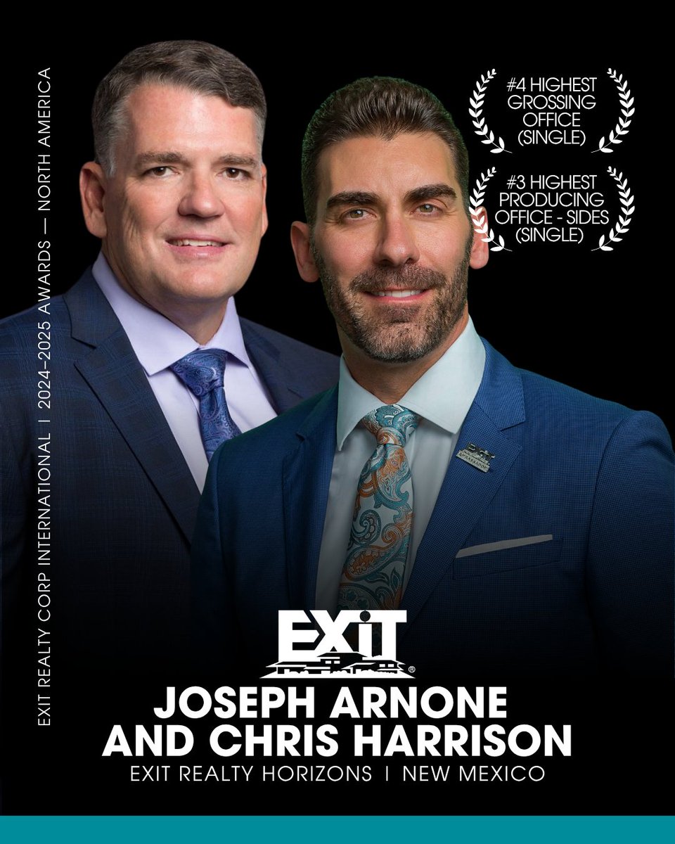 exitrealtycorp's tweet image. A HUGE congratulations to our Top 5 Highest Grossing Offices (Single) and our Top 5 Highest Producing Offices – Sides (Single) in North America for 2025! A special nod to Parise Cormier for claiming the # 1 spot in both categories for the 3rd consecutive year! #exitrealty