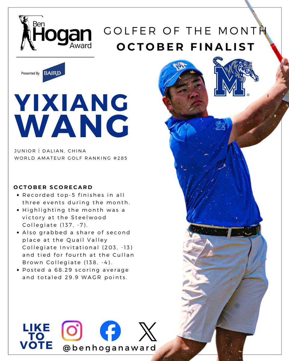 Ben Hogan Award presented by Baird tweet media