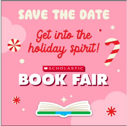 Save the date! The FTB Library has our Scholastic Book Fair from Monday, Dec. 1st- Friday, Dec. 5th! You can add to your home library, while supporting your school library! We'll be open after school from 3-6 for a Family Night event on Tuesday, Dec. 2nd. Hope to see you here!