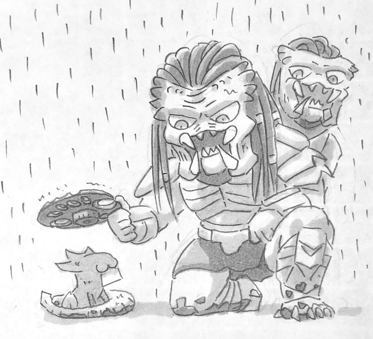 デクと兄上と雨