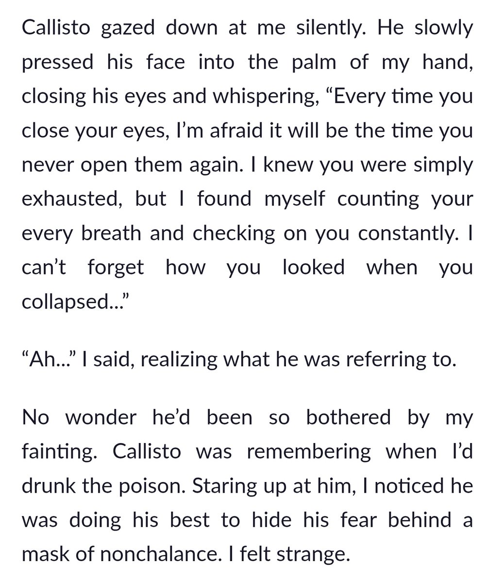 Fake nonchalant Callisto strikes again 😭