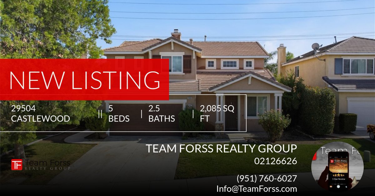 📍 New Listing 📍 Take a look at this fantastic new property that just hit the market located at 29504 Castlewood in Menifee. Reach out here or at (951) 760-6027 for more information

teamforss.com homeforsale.at/29504_CASTLEWO…