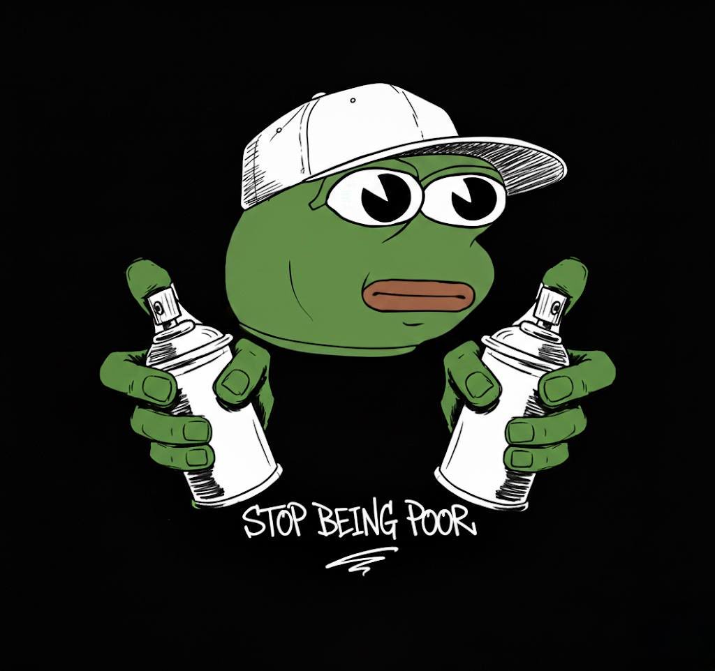 pumpfun_pepe's tweet image. Stop being poor